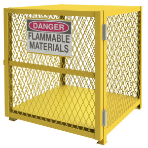 Vertical Gas Cylinder Cabinet, Capacity of 4, Self Close, 1/EA #EGCVC4-SC-50